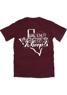 Texas A&amp;M Aggies Womens Maroon Pep Squad Short Sleeve T-Shirt