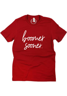 Oklahoma Sooners Womens Red Barcelony Short Sleeve T-Shirt