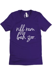 TCU Horned Frogs Womens Purple Barcelony Short Sleeve T-Shirt