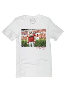 Georgia Bulldogs Womens White Stadium Short Sleeve T-Shirt