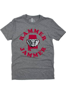 Alabama Crimson Tide Womens Grey State Short Sleeve T-Shirt