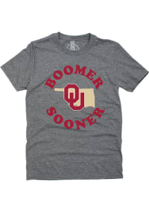Oklahoma Sooners Womens Grey State Short Sleeve T-Shirt
