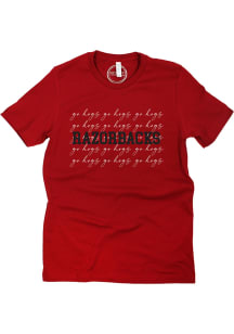 Arkansas Razorbacks Womens Red Script Short Sleeve T-Shirt