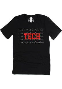 Texas Tech Red Raiders Womens Black Script Short Sleeve T-Shirt