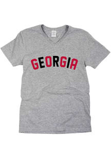 Georgia Bulldogs Womens Grey Glory Days Short Sleeve T-Shirt