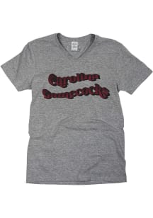 South Carolina Gamecocks Womens Grey Retro Wave Short Sleeve T-Shirt