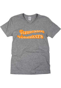 Tennessee Volunteers Womens Grey Retro Wave Short Sleeve T-Shirt