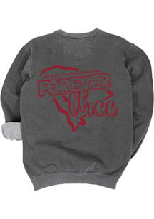 South Carolina Gamecocks Womens Grey Pep Squad Crew Sweatshirt