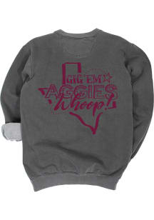 Texas A&amp;M Aggies Womens Grey Pep Squad Crew Sweatshirt