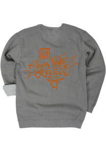 Texas Longhorns Womens Grey Pep Squad Crew Sweatshirt