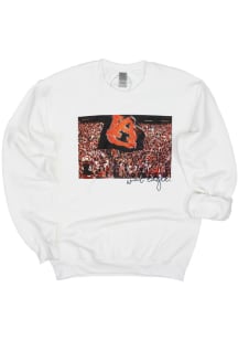 Auburn Tigers Womens White Stadium Crew Sweatshirt