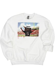 Texas Tech Red Raiders Womens White Stadium Crew Sweatshirt