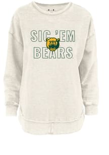 Baylor Bears Womens Ivory Outline Crew Sweatshirt