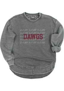 Mississippi State Bulldogs Womens Grey Script Crew Sweatshirt