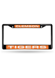 Clemson Tigers Black Laser Alumni License Plate Frame - Black