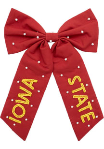 Iowa State Cyclones Beaded Womens Hair Scrunchie