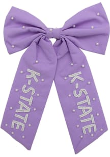 Beaded K-State Wildcats Womens Hair Scrunchie - Lavender