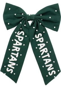 Beaded Michigan State Spartans Womens Hair Scrunchie - Green