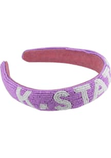 Beaded K-State Wildcats Womens Headband - Lavender