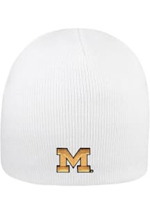 LogoFit Michigan Wolverines White Everest Mens Knit Hat
