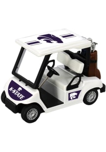 White K-State Wildcats Logo Golf Cart Toy Car