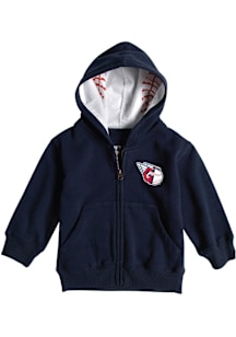 Cleveland Guardians Toddler Primary Logo Long Sleeve Full Zip Sweatshirt - Navy Blue
