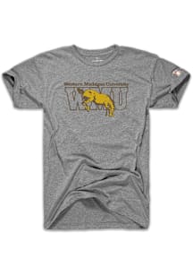 Western Michigan Broncos Grey The Mitten State 80s Bronco Short Sleeve Fashion T Shirt