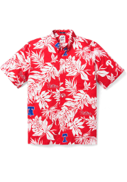 Philadelphia Phillies Mens Red Aloha Short Sleeve Dress Shirt