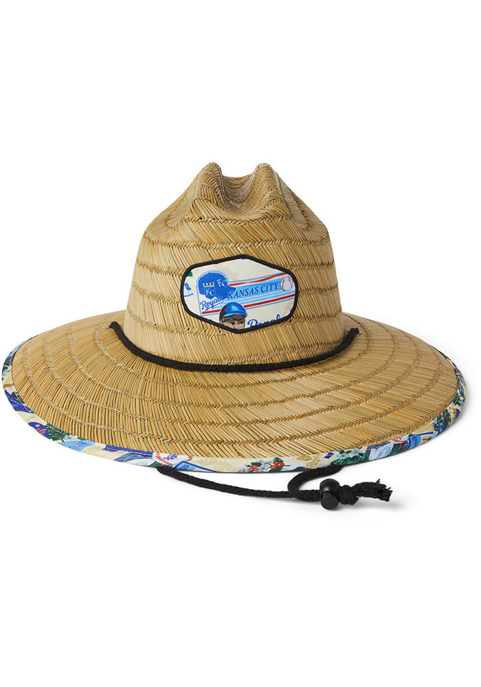 Reyn Spooner Kansas City Royals Brown Aloha Straw Mens Bucket Hat