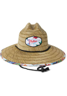 Reyn Spooner Philadelphia Phillies Brown Scenic Straw Mens Bucket Hat