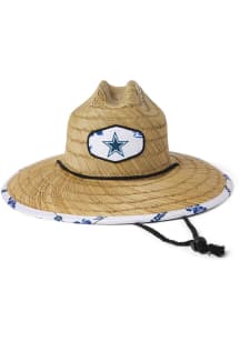 Reyn Spooner Dallas Cowboys Brown Scenic Straw Mens Bucket Hat