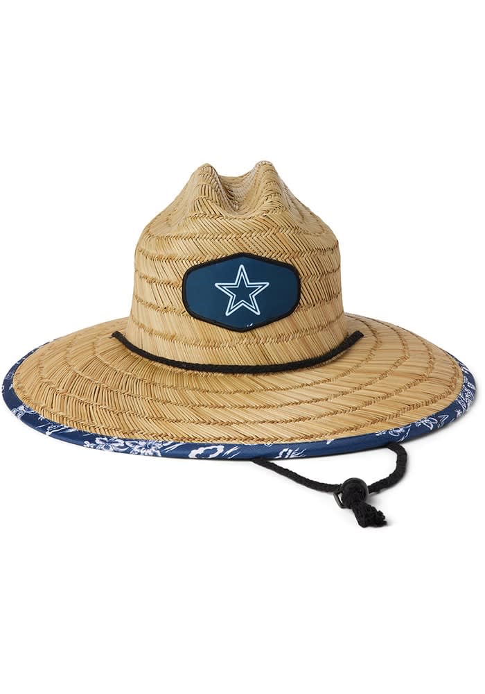 Reyn Spooner Dallas Cowboys NAVY Throwback Straw Bucket Hat