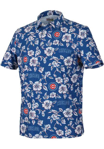 Reyn Spooner Chicago Cubs Mens Blue Game Day Short Sleeve Fashion Polo