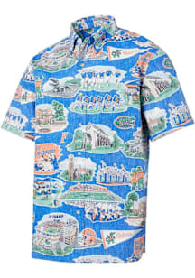 Reyn Spooner Florida Gators Mens Blue Classic Button Scenic Short Sleeve Dress Shirt