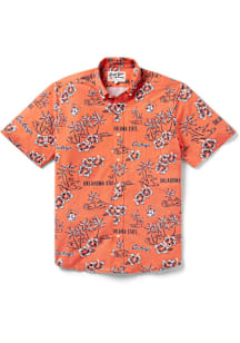 Reyn Spooner Oklahoma State Cowboys Mens Orange Kekai Short Sleeve Dress Shirt