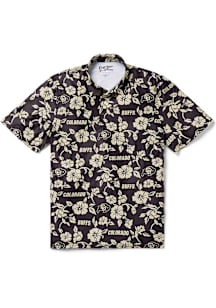 Reyn Spooner Colorado Buffaloes Mens Black PUA Short Sleeve Fashion Polo
