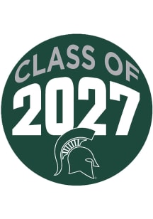 Green Michigan State Spartans 3&quot; Class of 2027 Button