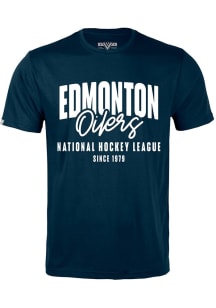 Levelwear Edmonton Oilers Navy Blue Richmond Response Short Sleeve T Shirt