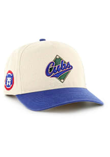 47 Chicago Cubs Cooperstown 2T Base Knock Hitch Adjustable Hat - Natural