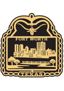 Dallas Ft Worth Brass Ornament