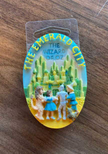 Wizard of Oz Emerald City Resin Magnet