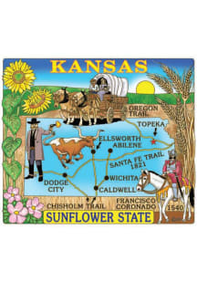 Kansas Sunflower Fiberboard Magnet
