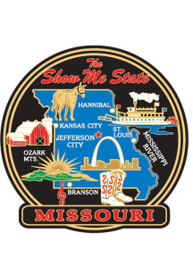 Missouri Show Me State Colored Bronze Magnet