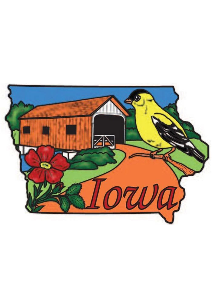 Iowa Bird Polly Magnet