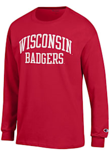 Champion Wisconsin Badgers Red Jersey Long Sleeve T Shirt