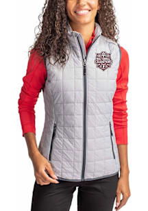 Cutter and Buck Indiana Hoosiers Womens Grey 2025 CFP National Champions Rainier PrimaLoft Vest