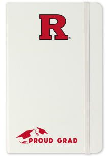 White Rutgers Scarlet Knights Proud Grad team logo Notebook and Folder