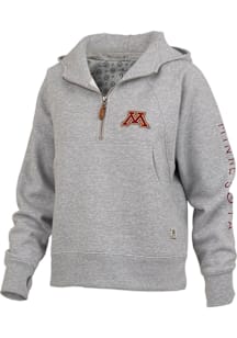 Pressbox Minnesota Golden Gophers Womens  Bronco Qtr Zip
