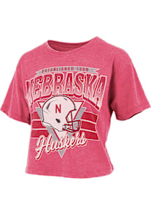 Pressbox Nebraska Cornhuskers Womens  Trilogy Short Sleeve T-Shirt