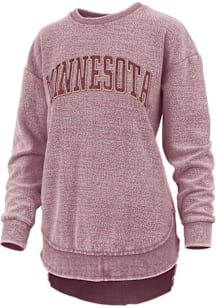 Pressbox Minnesota Golden Gophers Womens  Pineville Crew Sweatshirt